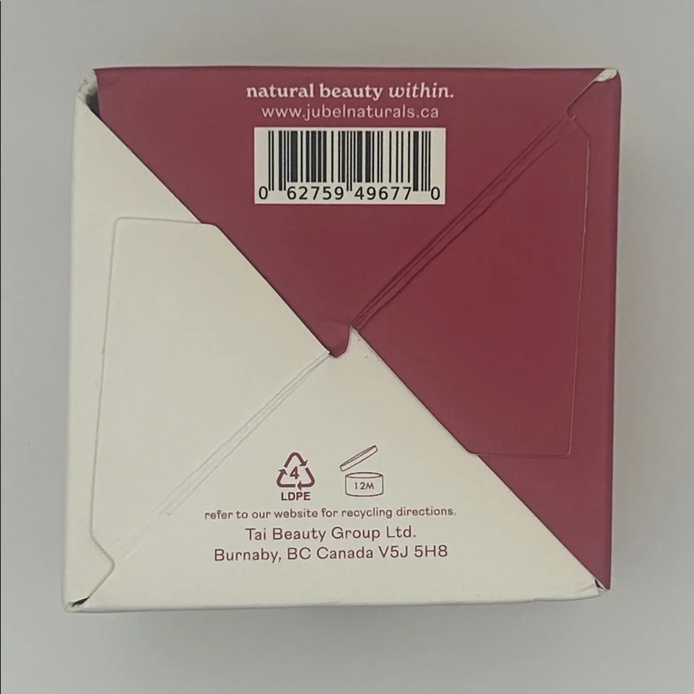 NEW jubel naturals Vanilla Cherry Treatment Lip Mask